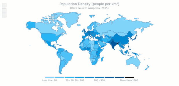 World Choropleth Map  General Features  AnyMap Gallery 