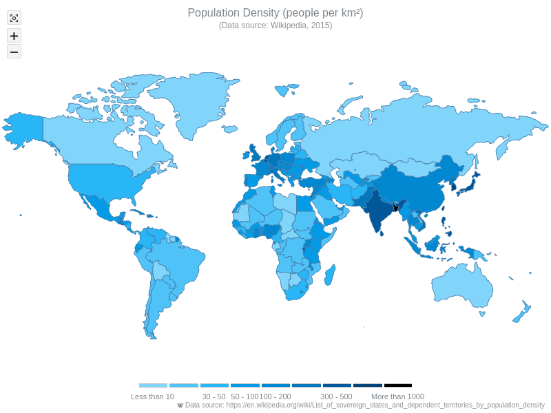 World Choropleth Map Maps General Features Anymap Gallery