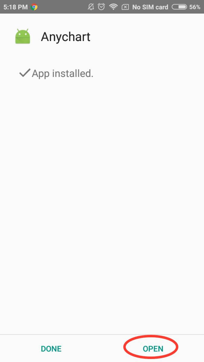 AnyChart Android basic sample | Mobile | Step 5